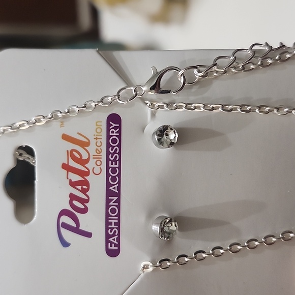 Coach Watermelon Pendant Necklace - Pink and Green On Unbranded Chain W/Studs - Picture 6 of 9